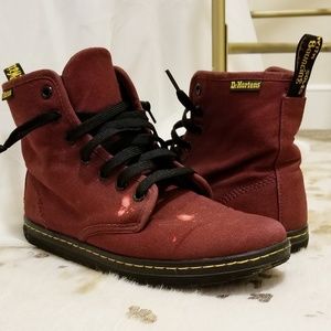 Maroon Dr. Martens